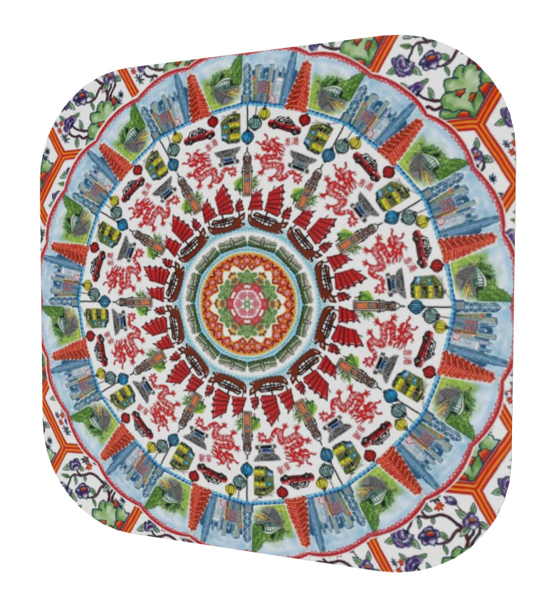 Hong Kong themed coasters - set of 4