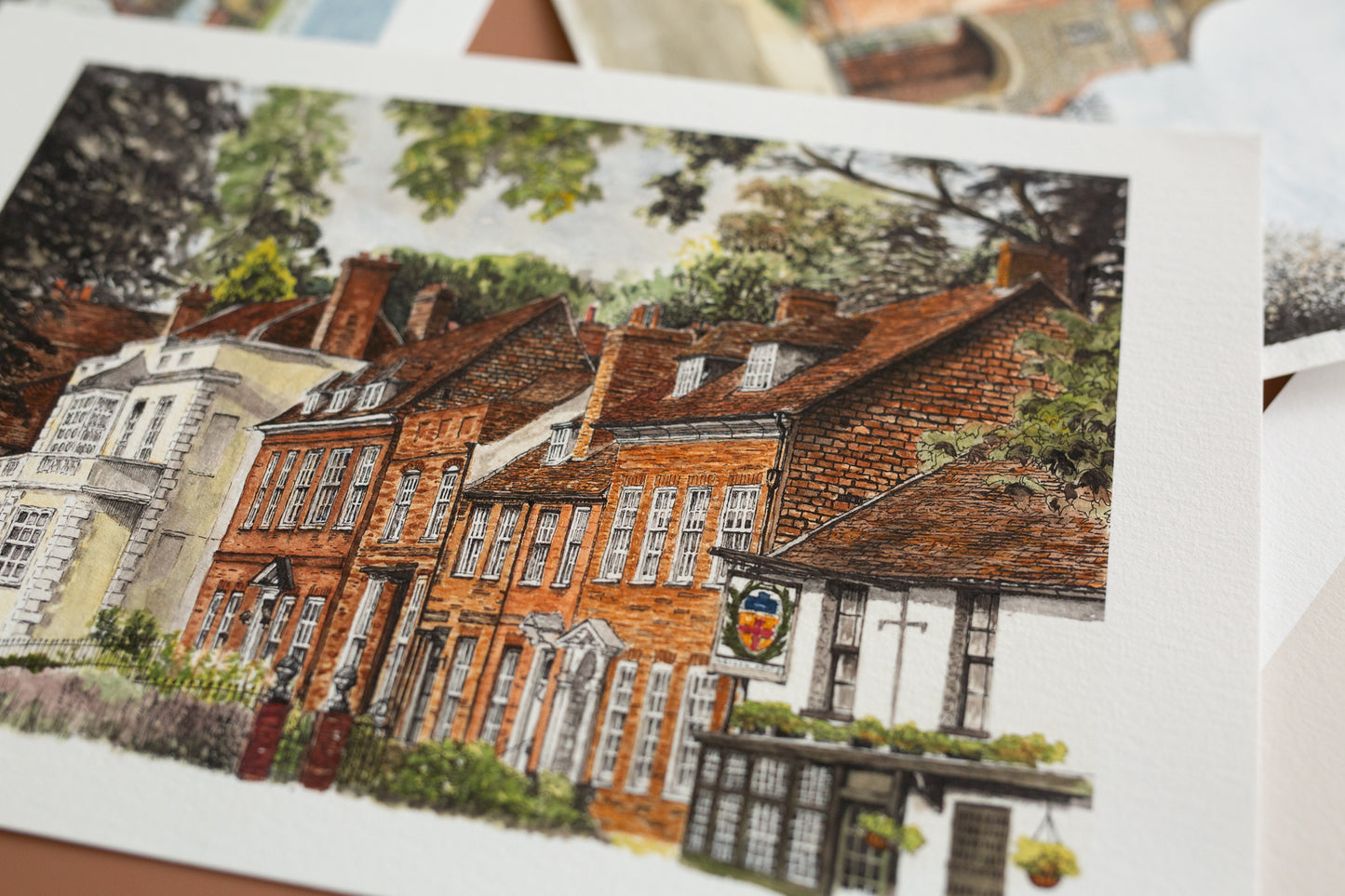 Castle Street, Farnham - art print