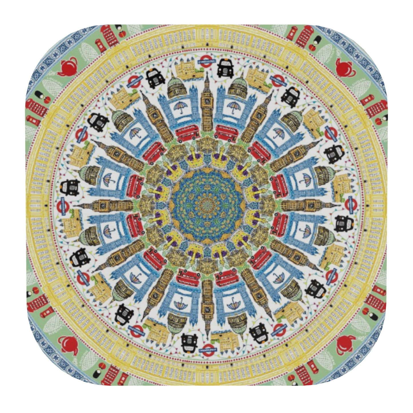 London themed coasters - set of 4