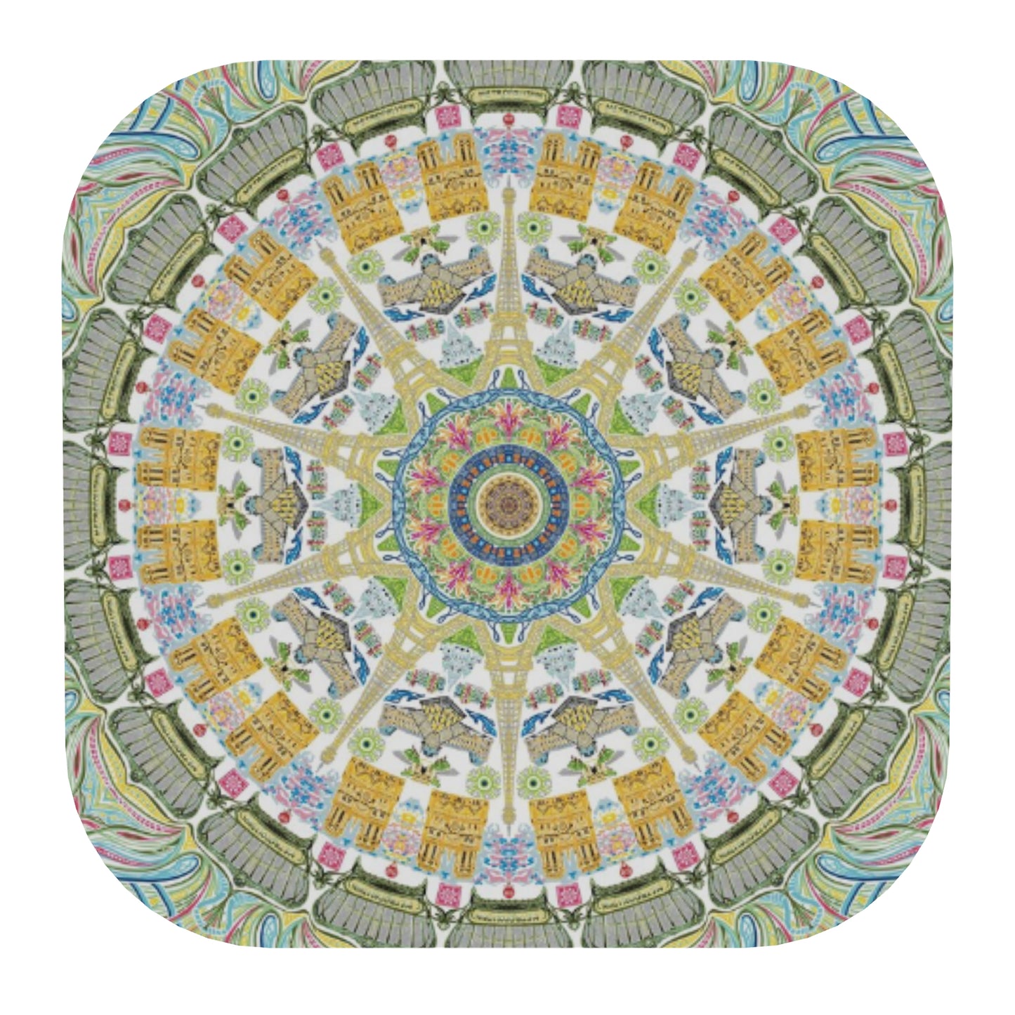 Paris themed coasters - set of 4