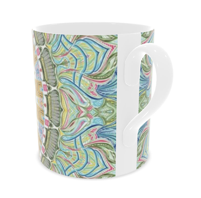 Paris themed bone china mug