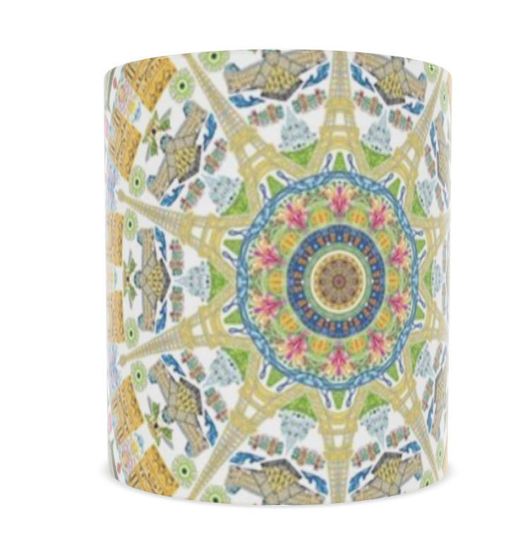 Paris themed bone china mug