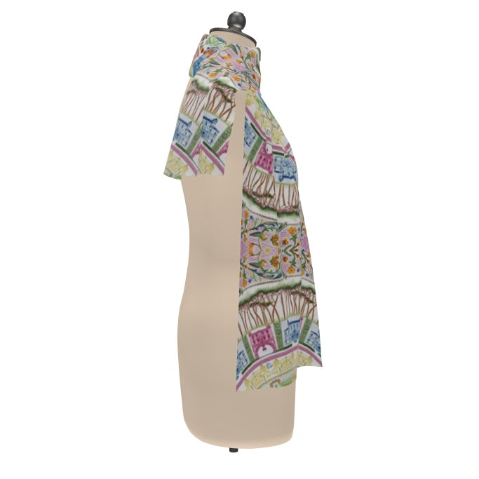 Rome themed 100% cotton scarf