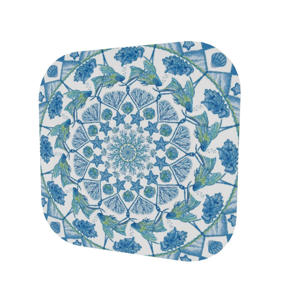 Seaside themed coasters - set of 4