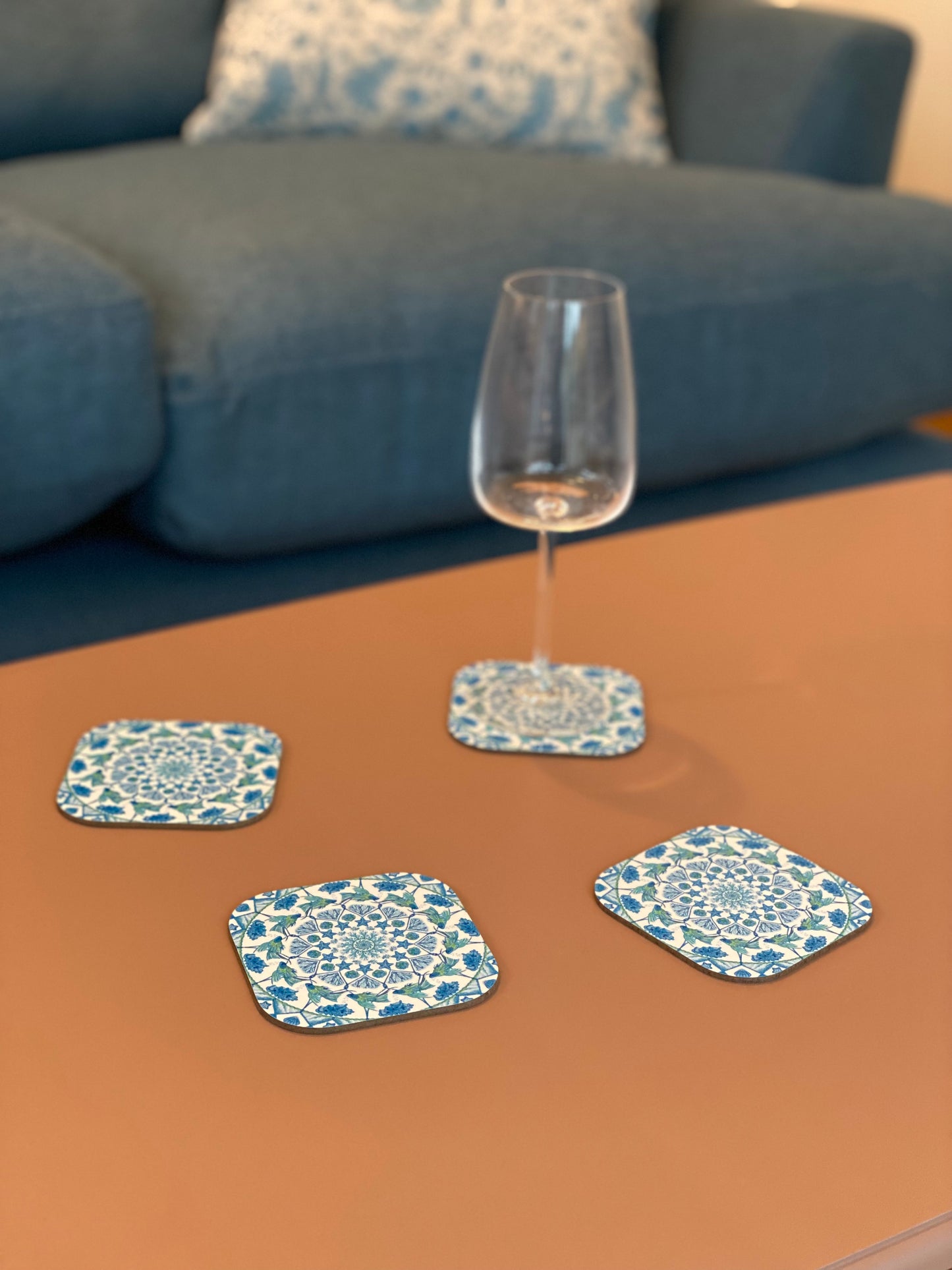 Seaside themed coasters - set of 4