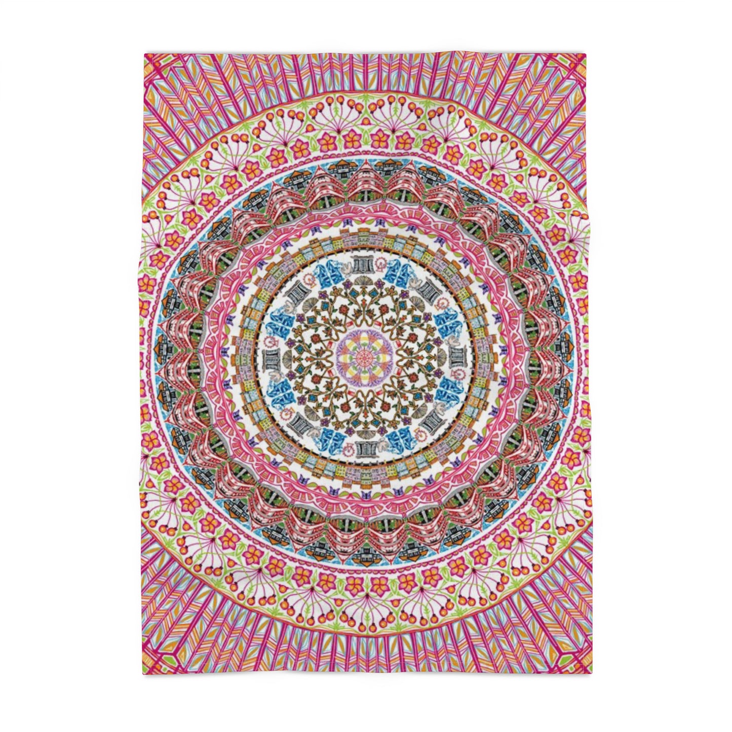 Singapore themed printed tea towel