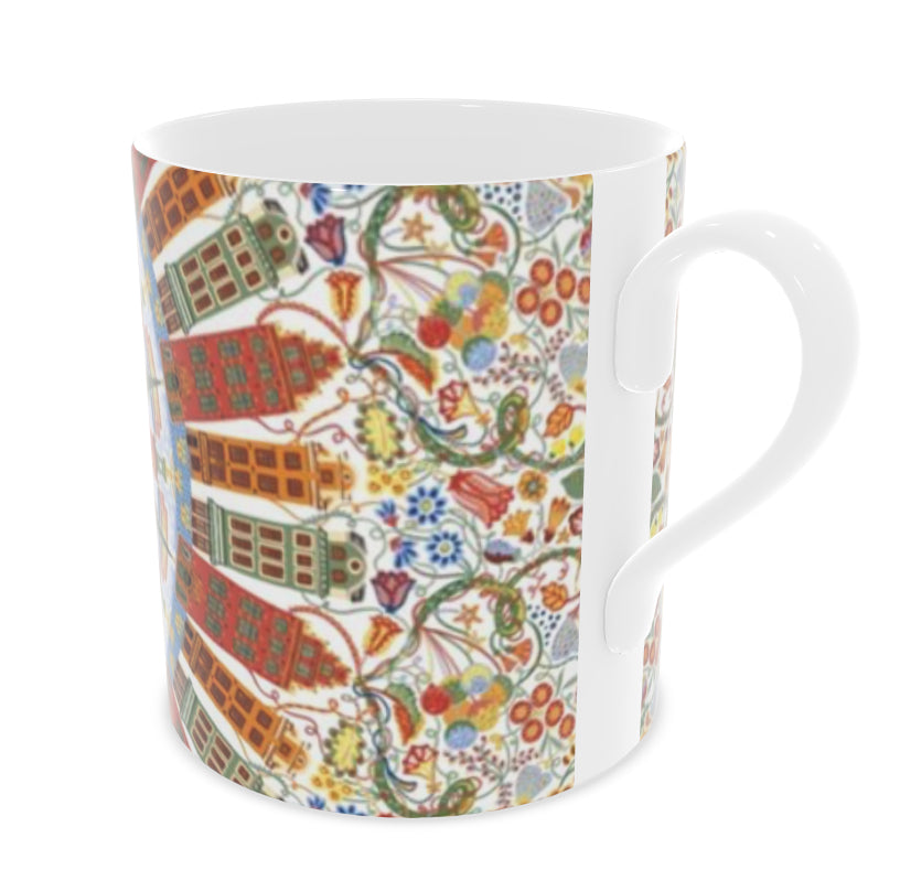 Stockholm themed bone china mug