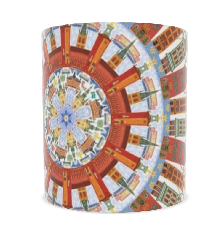 Stockholm themed bone china mug