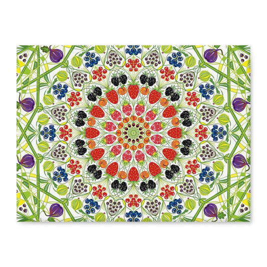 Fruit themed stoneware chopping board