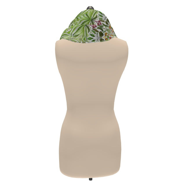 Vegetable themed 100% silk scarf