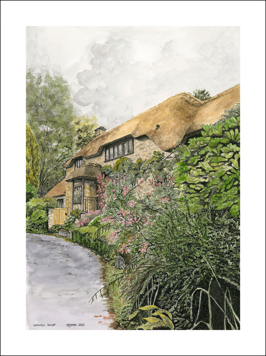 Thatched House, Loscombe - art print
