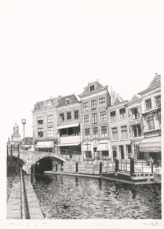 Nieuwe Rijn, Leiden, Netherlands - art print