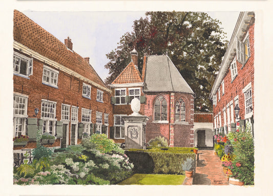 Sint Annahofje, Leiden, Netherlands - art print