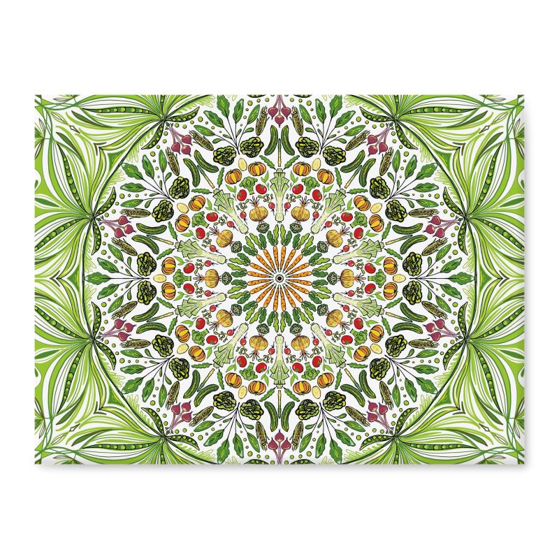 Vegetable themed stoneware chopping board